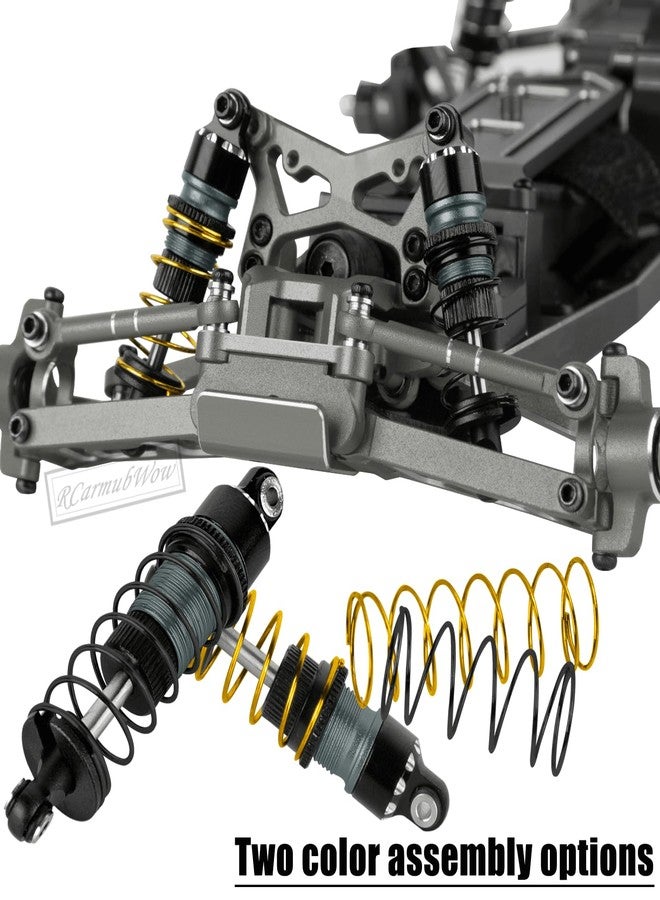 RCarmubWow RC Upgrades Part for 1/24 Micro-B,1/28 Micro-T,Driveshafts w/Wheel Hex,Shock Absorber,Turnbuckles,Steering,Front Bulkhead & Bumper,Titanium - Image 4
